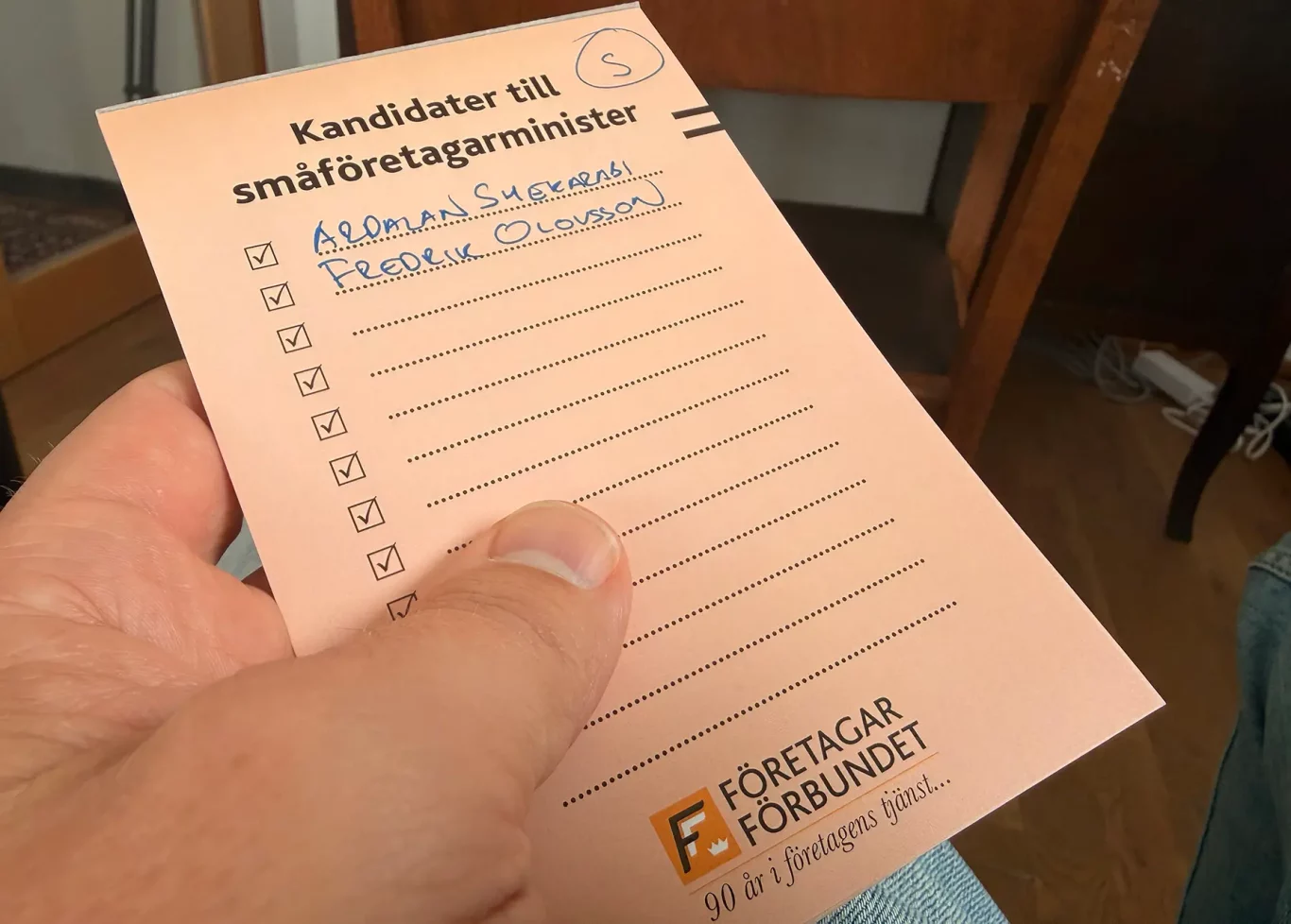 S kandidater till små minister